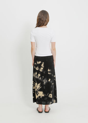 LEAH SKIRT / INK-BEIGE