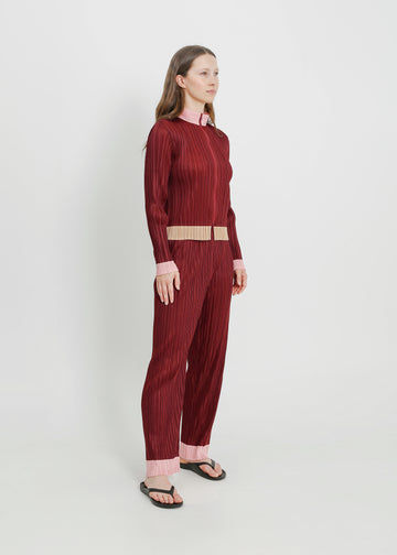 AERON PLEAT JACKET / SANGRIA