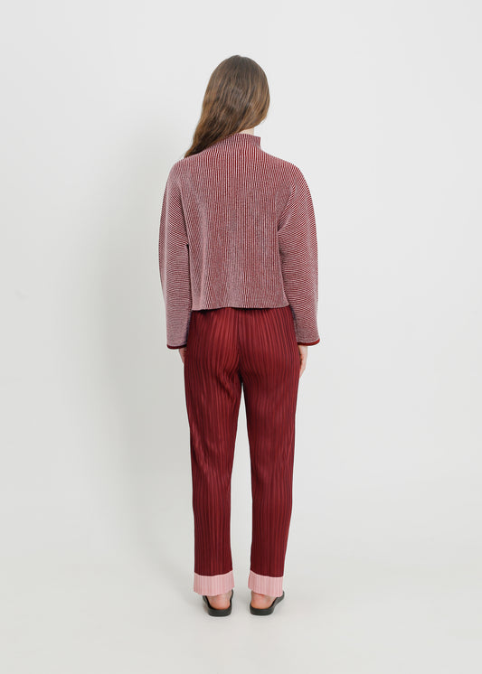 BONNIE KNIT SWEAT / SANGRIA-PINK