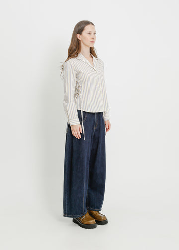 CARLOW BLOUSE / YELLOW STRIPE