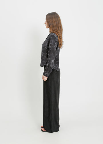 KIKI SHIRT / BLACK FUR