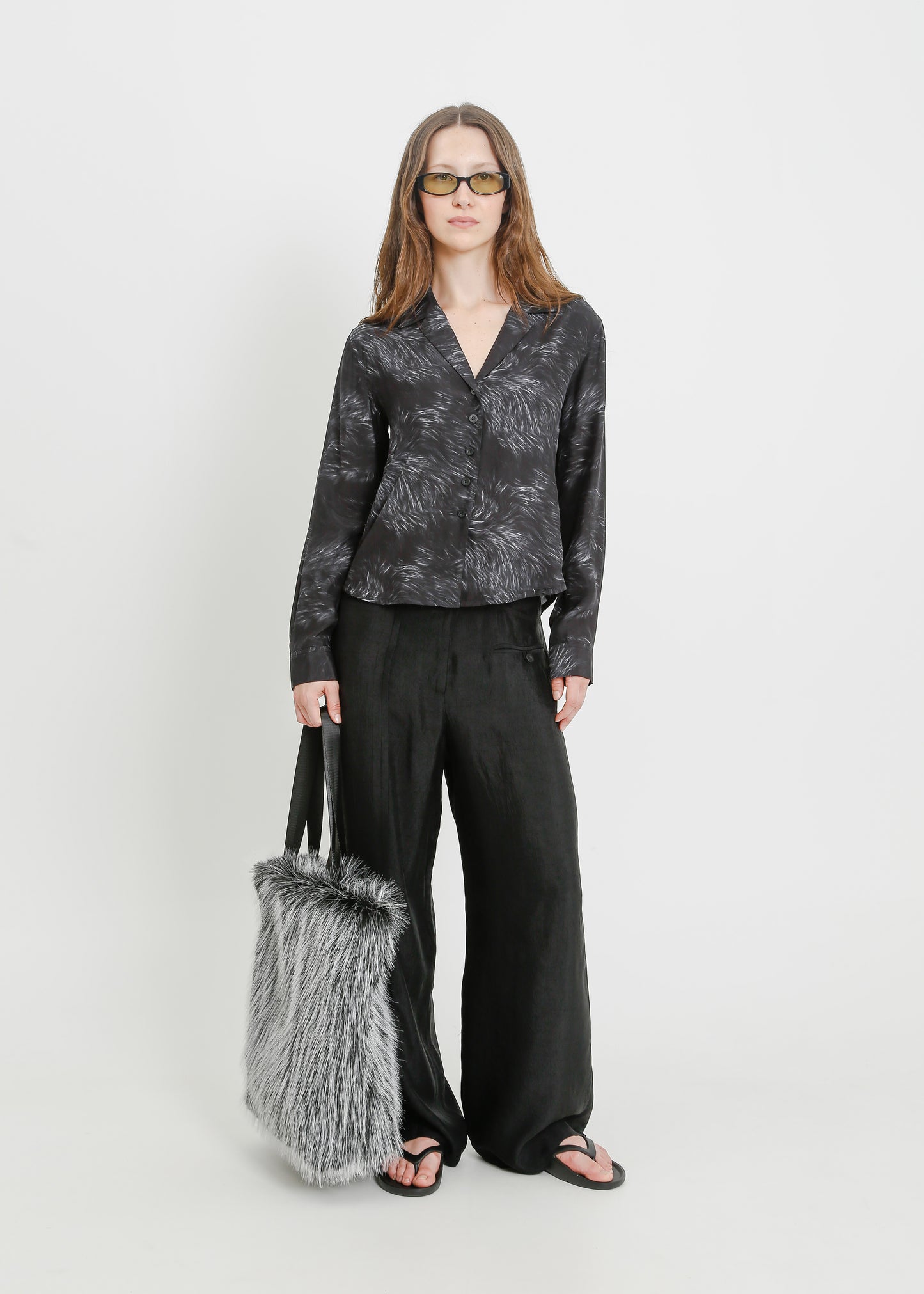 KIKI SHIRT / BLACK FUR