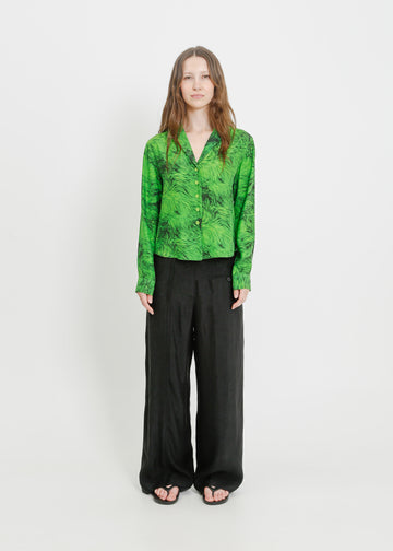 KIKI SHIRT / GREEN FUR