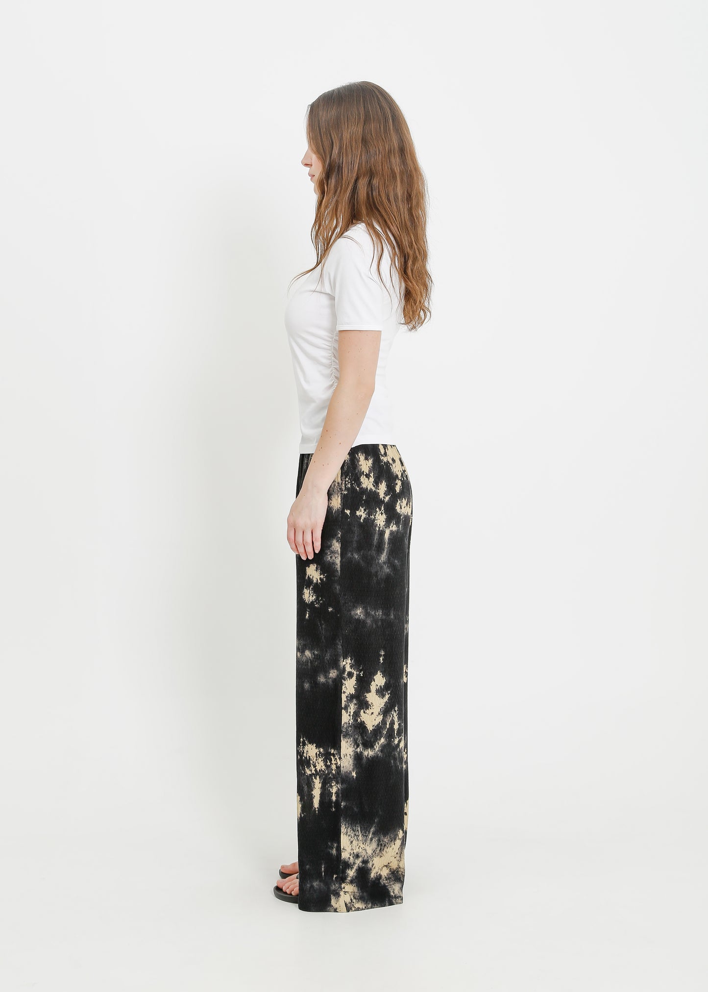 GERMAINE PANT / INK-BEIGE