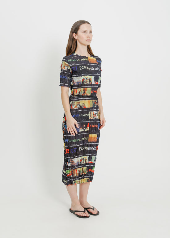 TIA PLEAT DRESS / MULTI