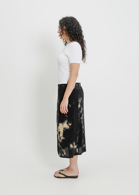 LEAH SKIRT / INK-BEIGE