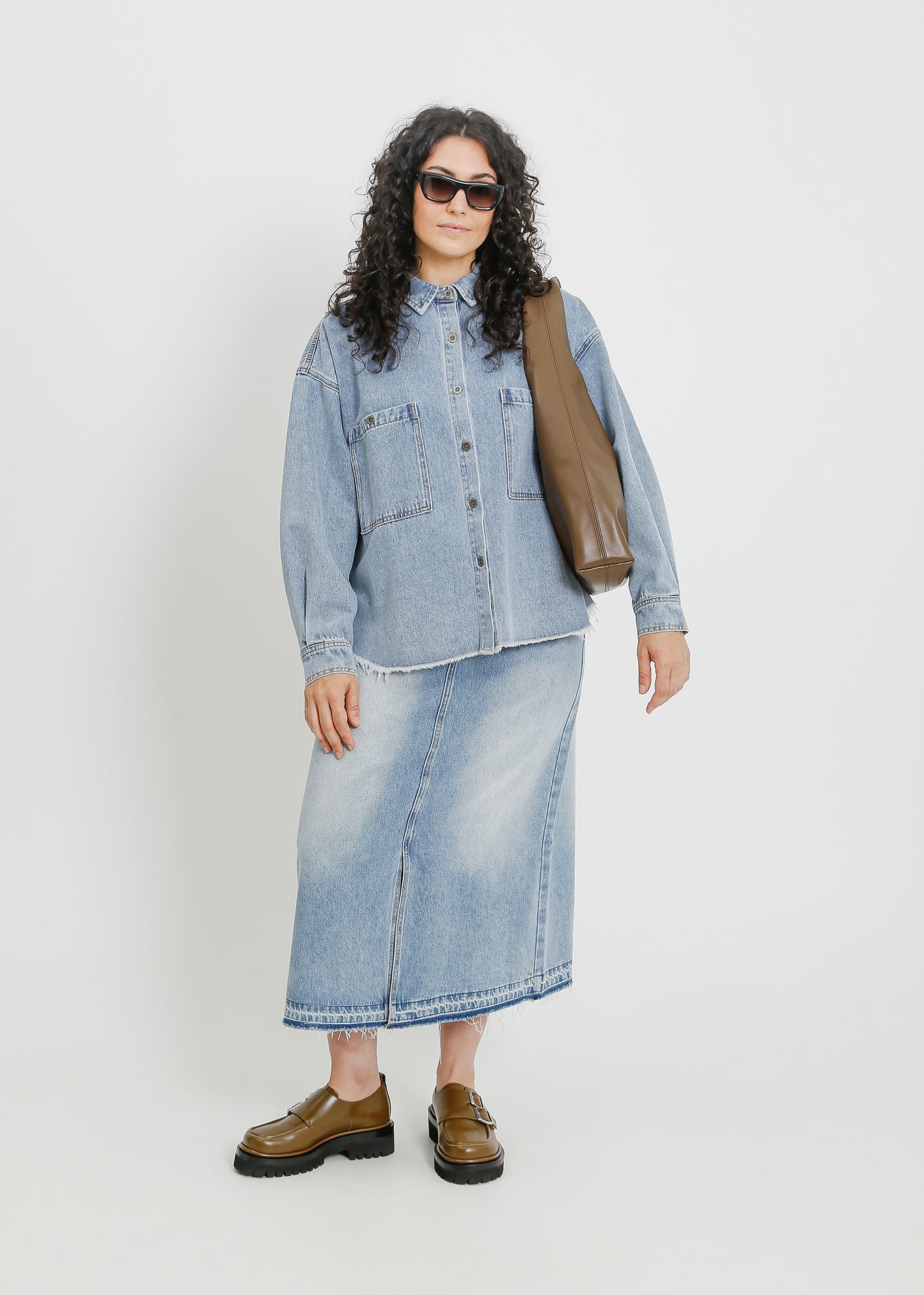 ENNIS DENIM OVERSHIRT / LIGHT INDIGO