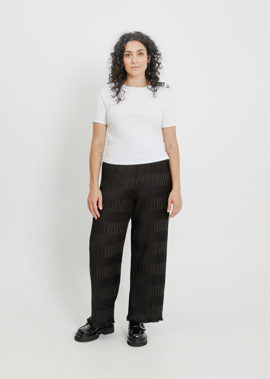 ROWAN PLEAT PANT / BLACK