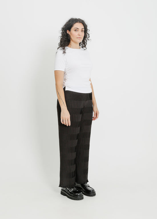 ROWAN PLEAT PANT / BLACK