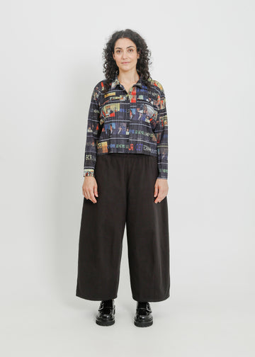 SHANNON PLEAT SHIRT / MULTI