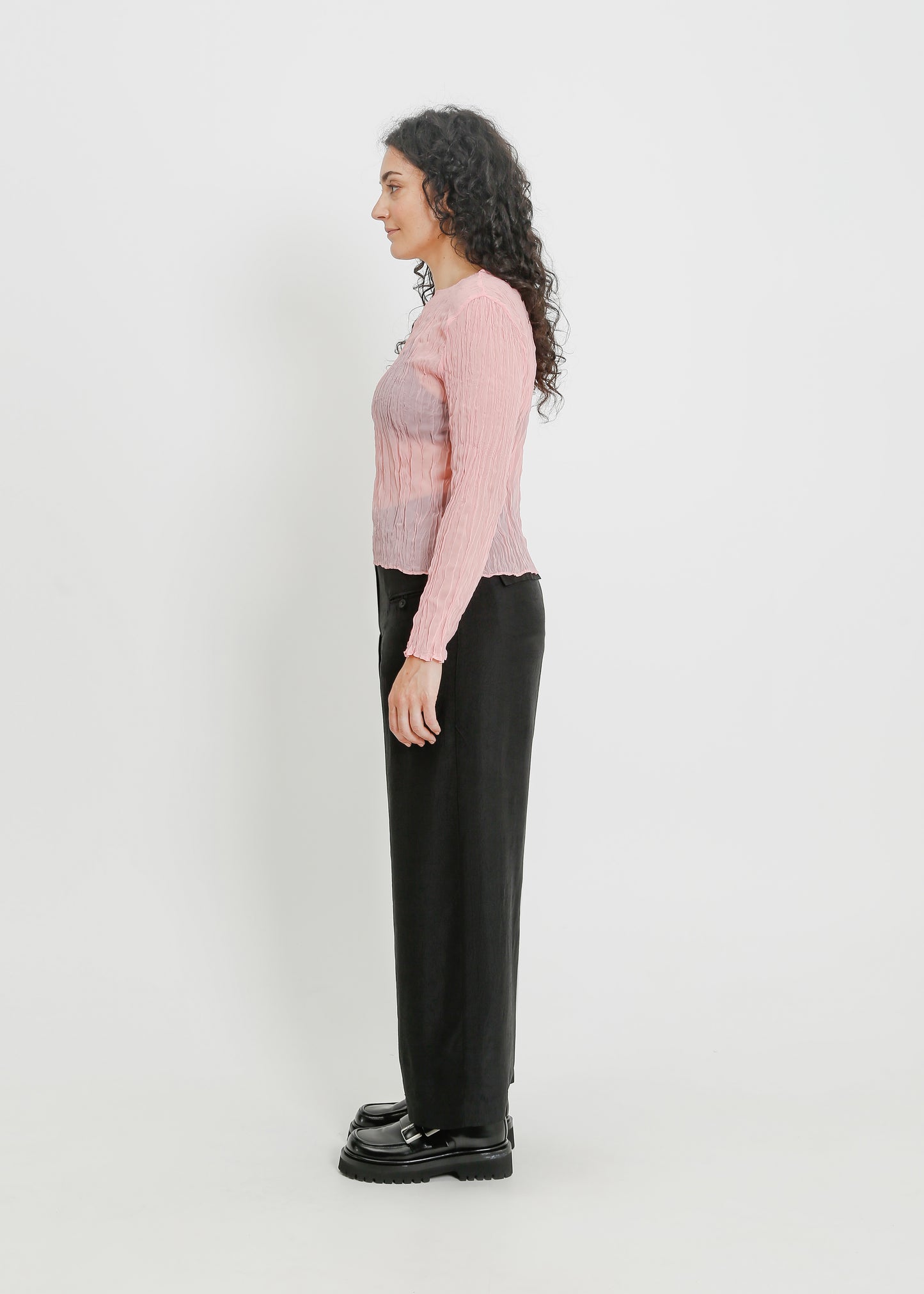 SHAUN PLEAT TOP / PINK