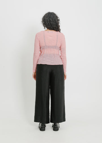 SHAUN PLEAT TOP / PINK