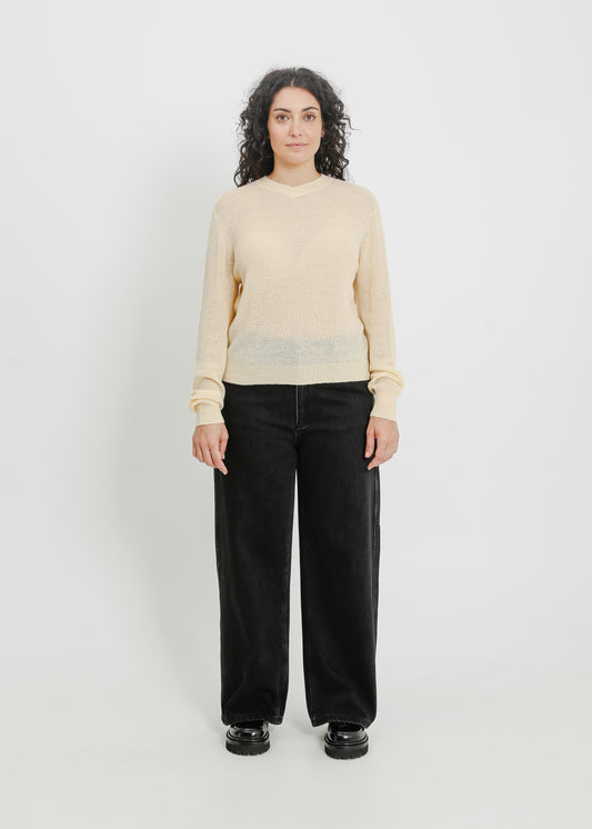 MAINE KNIT TOP / BEIGE