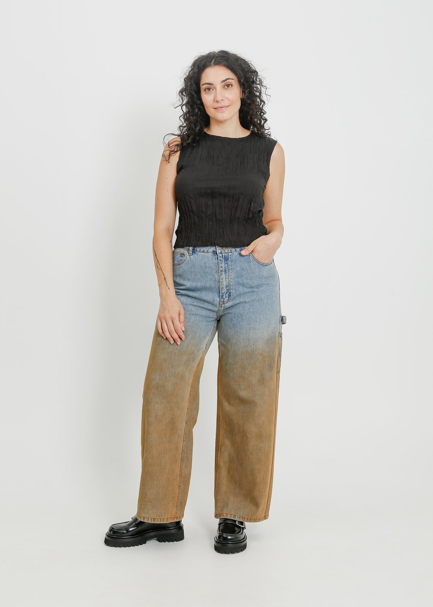 INDIANA JEAN / LIGHT INDIGO-RUST OMBRAY