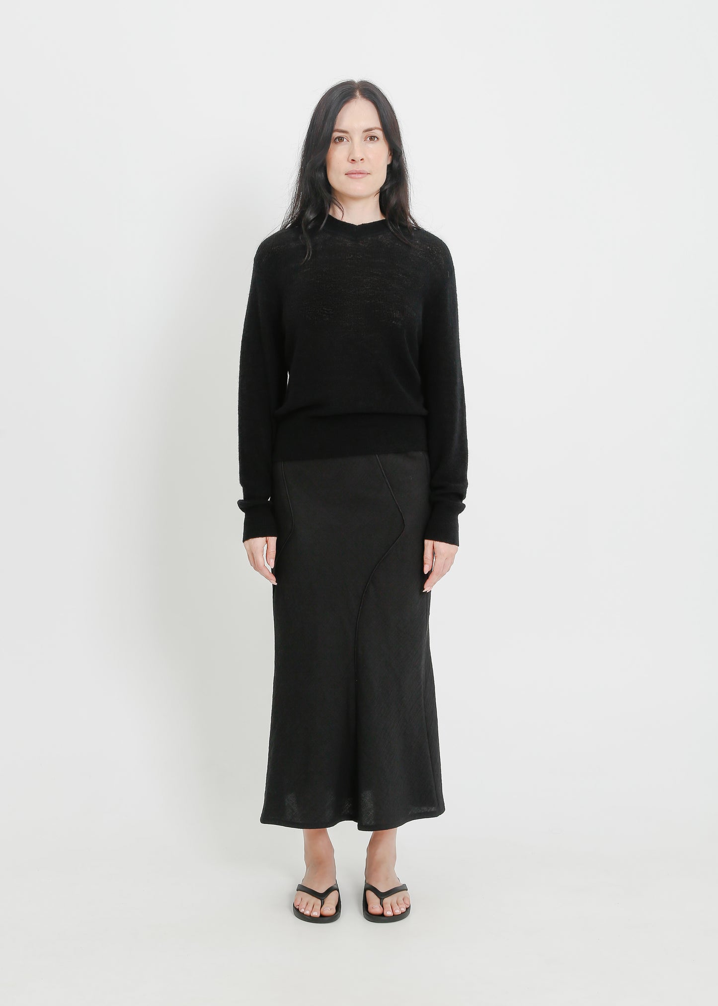 MAINE KNIT TOP / BLACK