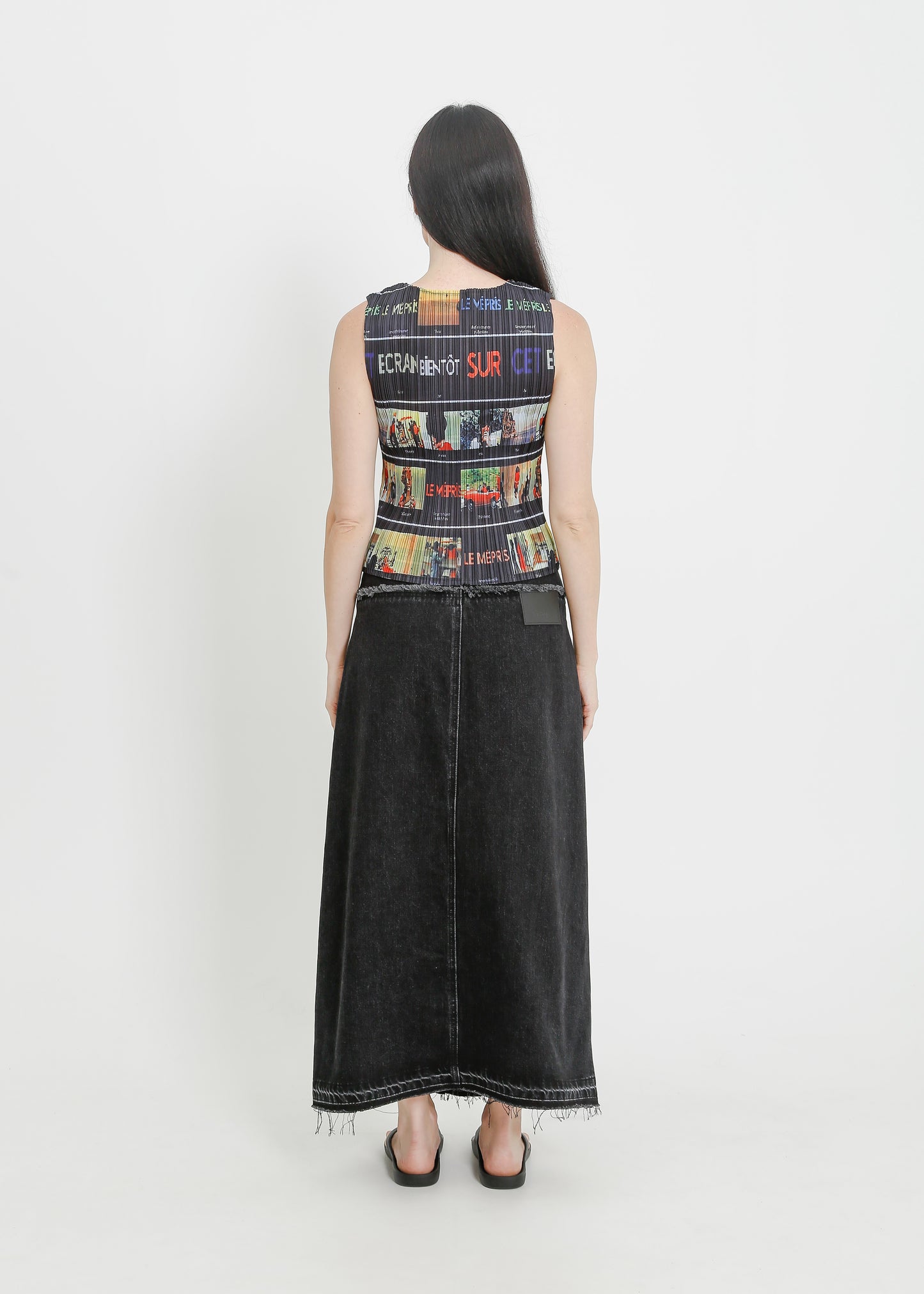 INDIO DENIM SKIRT / BLACK