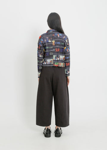 SHANNON PLEAT SHIRT / MULTI