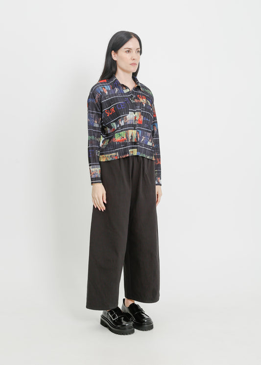 SHANNON PLEAT SHIRT / MULTI