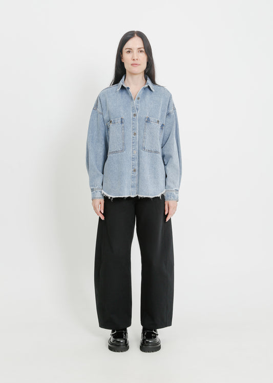 ENNIS DENIM OVERSHIRT / LIGHT INDIGO