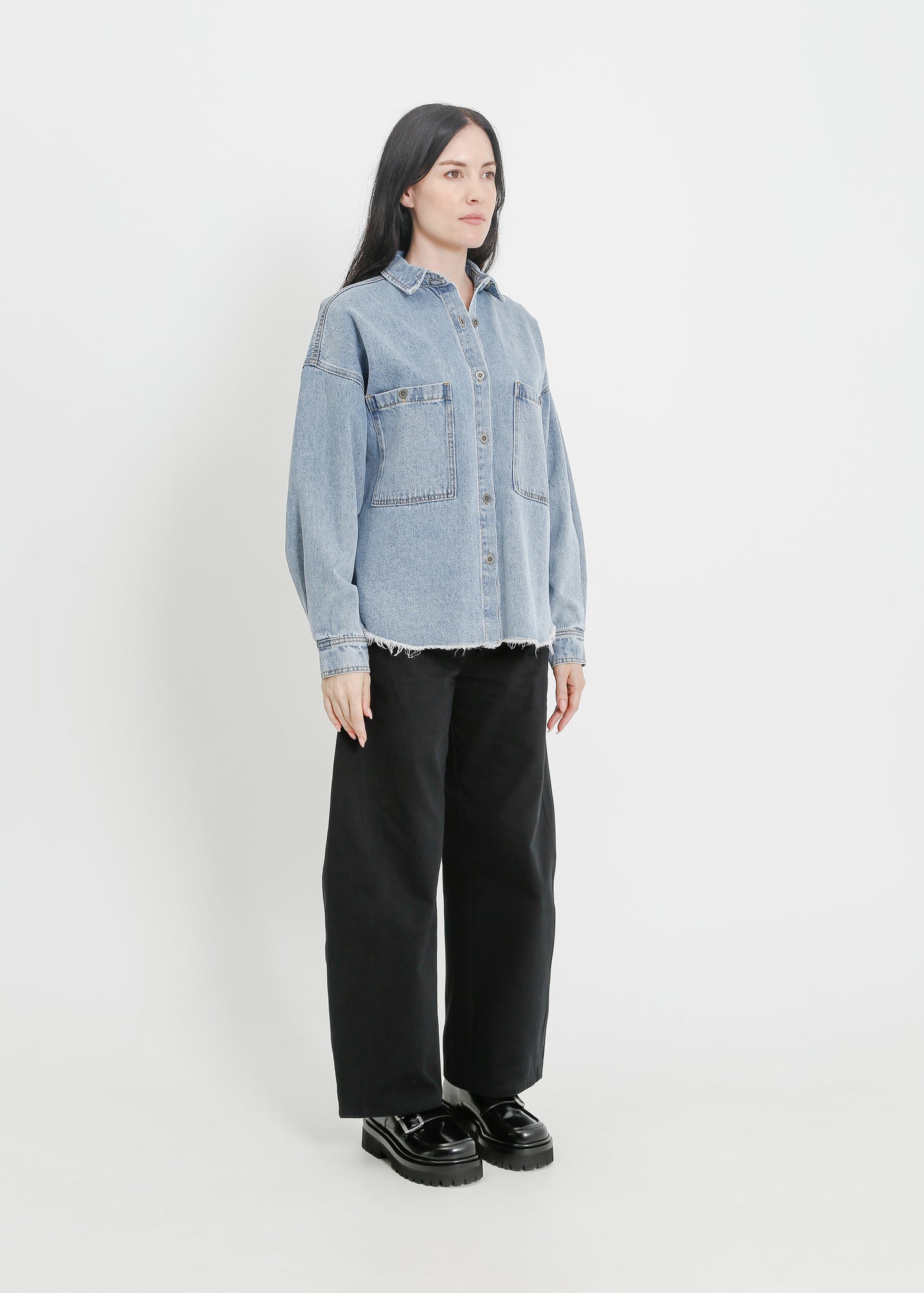 ENNIS DENIM OVERSHIRT / LIGHT INDIGO