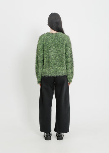 THEO KNIT SWEAT / BLACK-GREEN