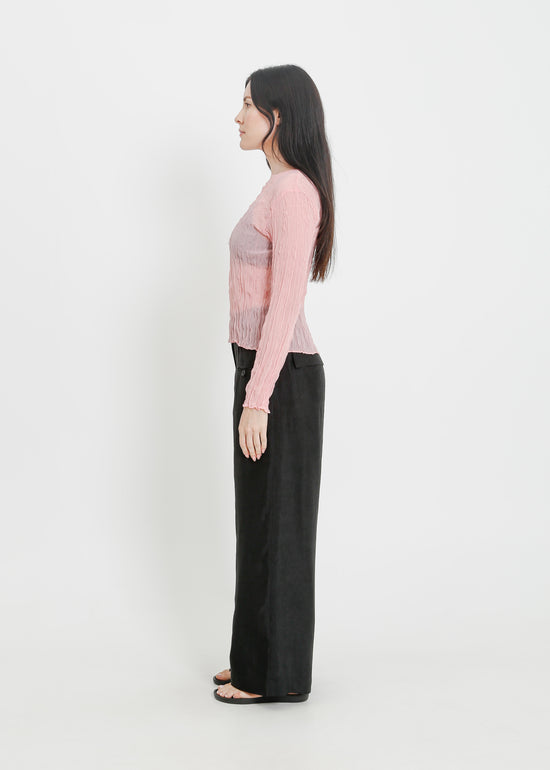 SHAUN PLEAT TOP / PINK