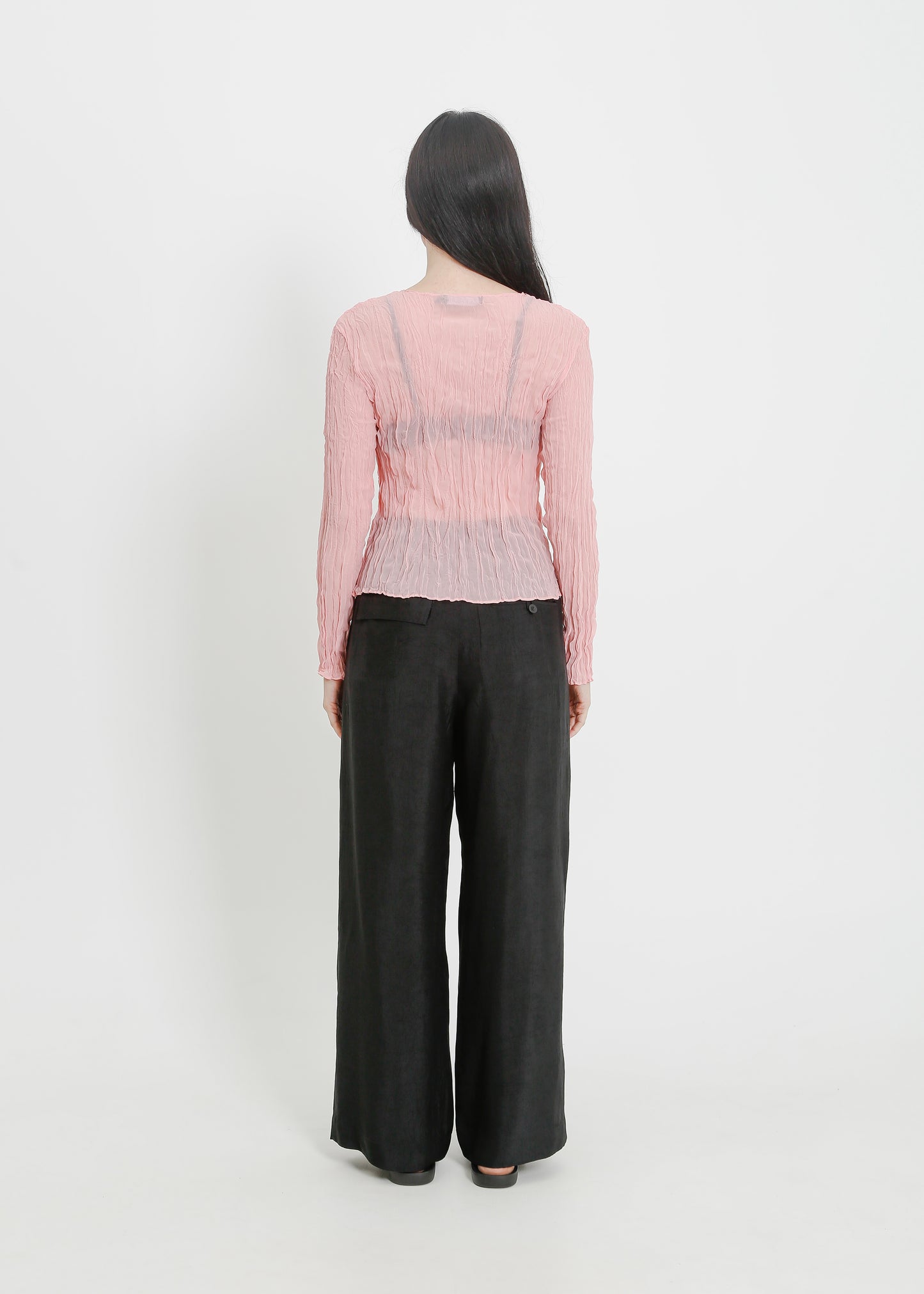 SHAUN PLEAT TOP / PINK