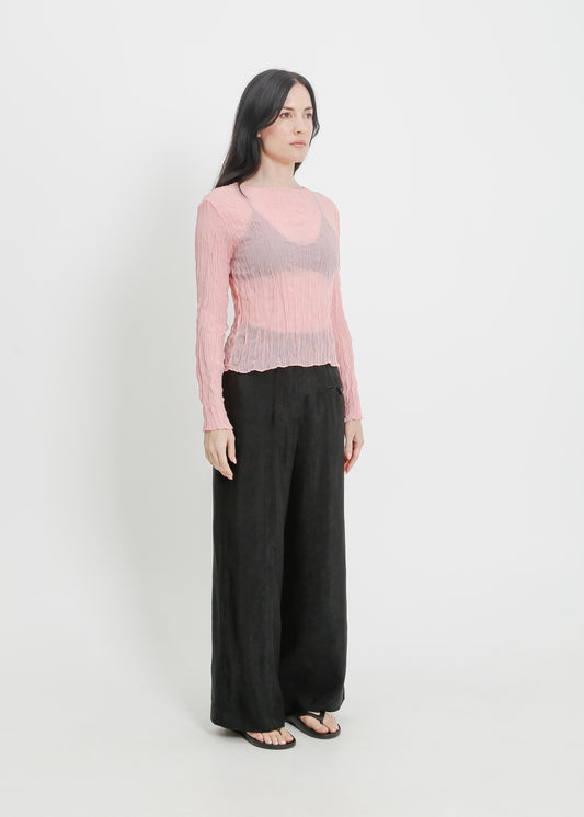 SHAUN PLEAT TOP / PINK