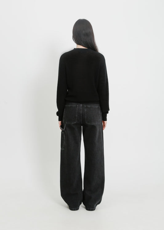 MAINE KNIT TOP / BLACK