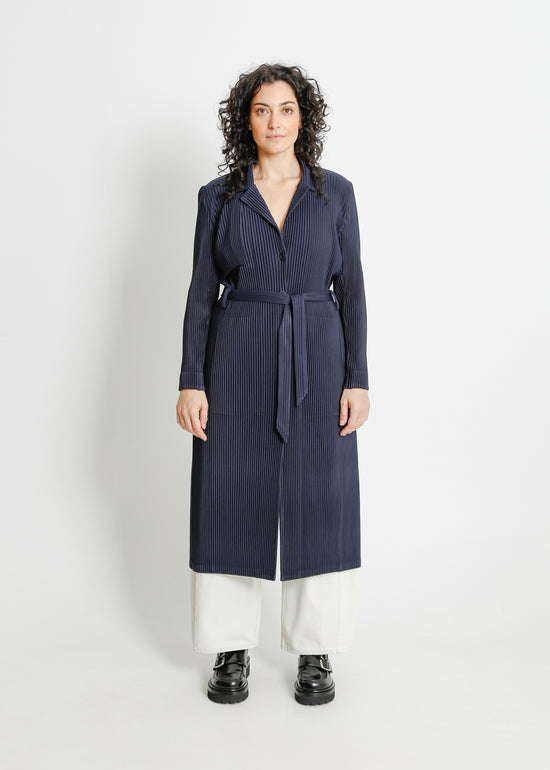 TONY PLEAT TRENCH / NAVY