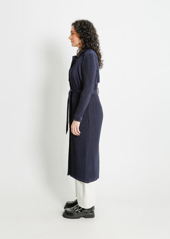 TONY PLEAT TRENCH / NAVY