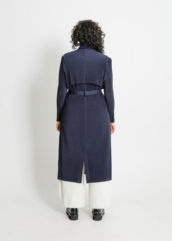 TONY PLEAT TRENCH / NAVY