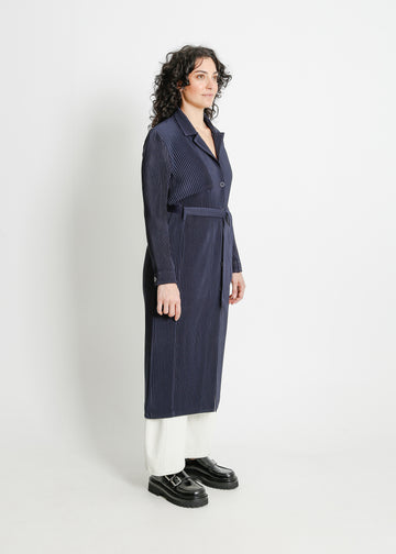 TONY PLEAT TRENCH / NAVY