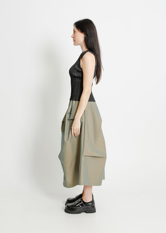 NORA SKIRT / KHAKI SHOT