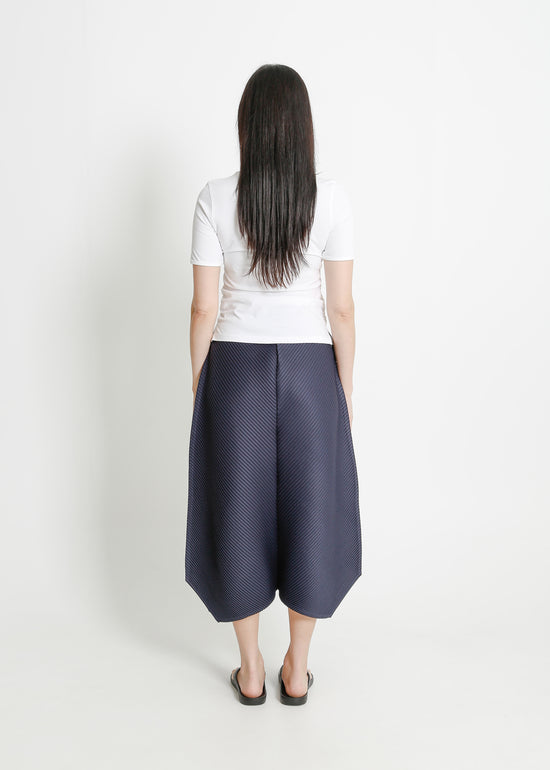 CHET PLEAT SKIRT / NAVY