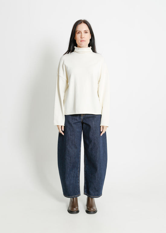 RAVENNA KNIT SWEAT / WHITE