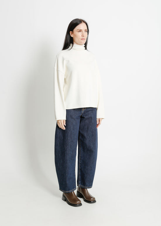 RAVENNA KNIT SWEAT / WHITE