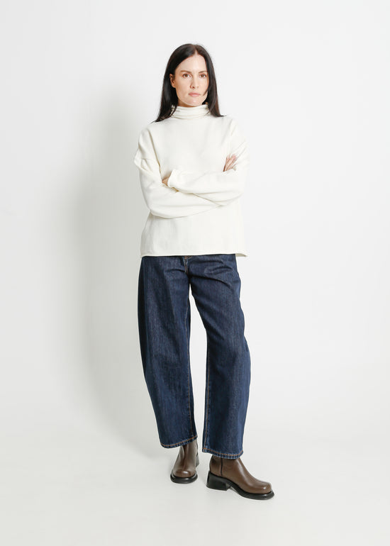 RAVENNA KNIT SWEAT / WHITE