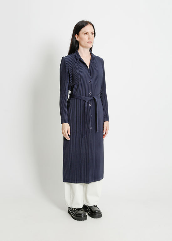 TONY PLEAT TRENCH / NAVY