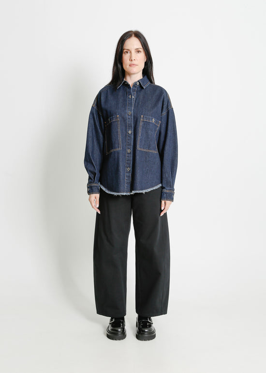 ENNIS DENIM OVERSHIRT / INDIGO