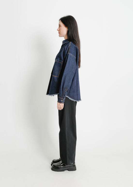 ENNIS DENIM OVERSHIRT / INDIGO