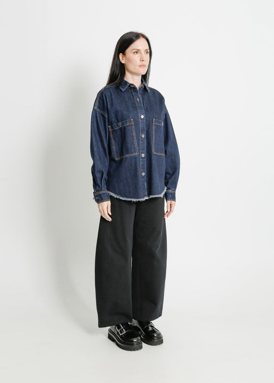 ENNIS DENIM OVERSHIRT / INDIGO