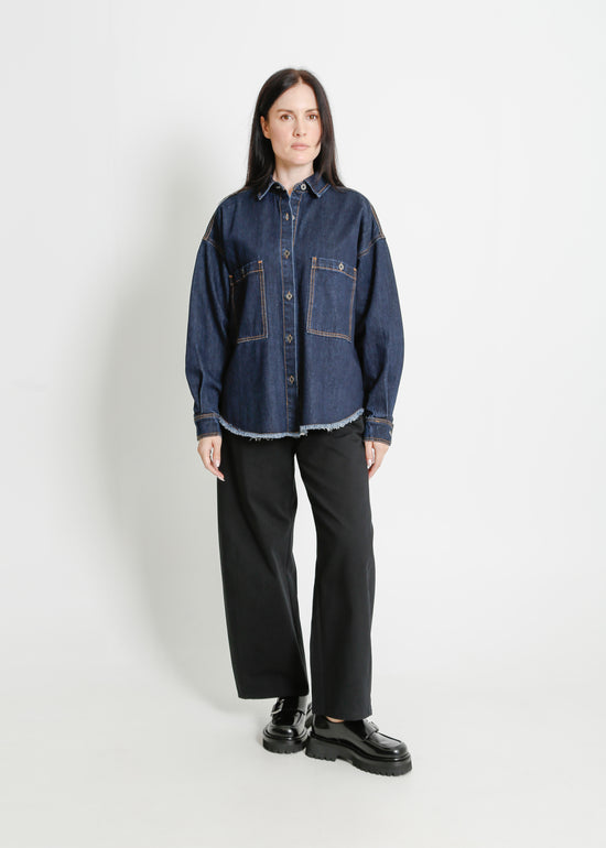 ENNIS DENIM OVERSHIRT / INDIGO