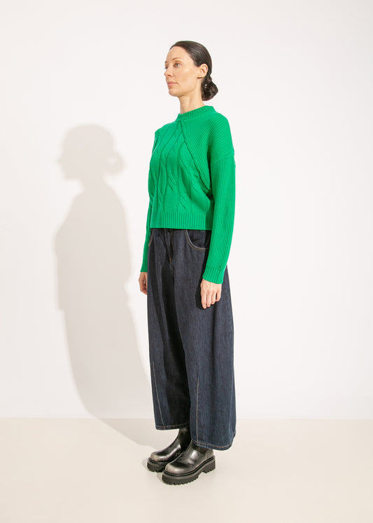 W24 | LENNY KNIT SWEAT / GREEN