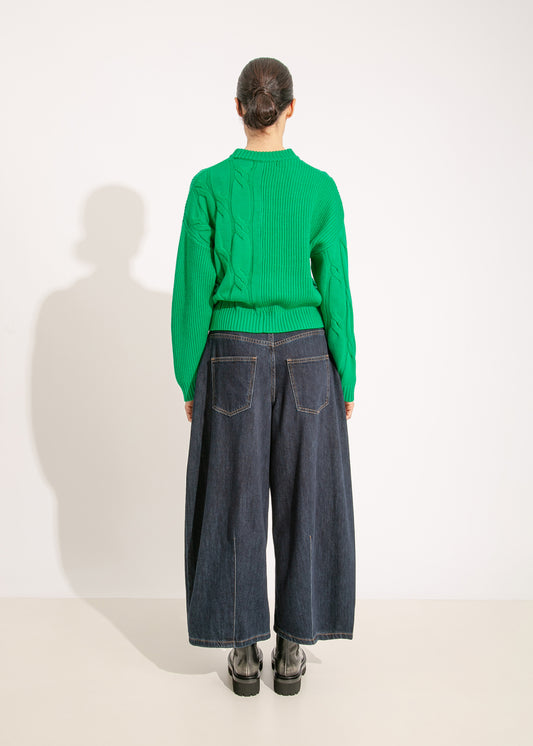 W24 | LENNY KNIT SWEAT / GREEN