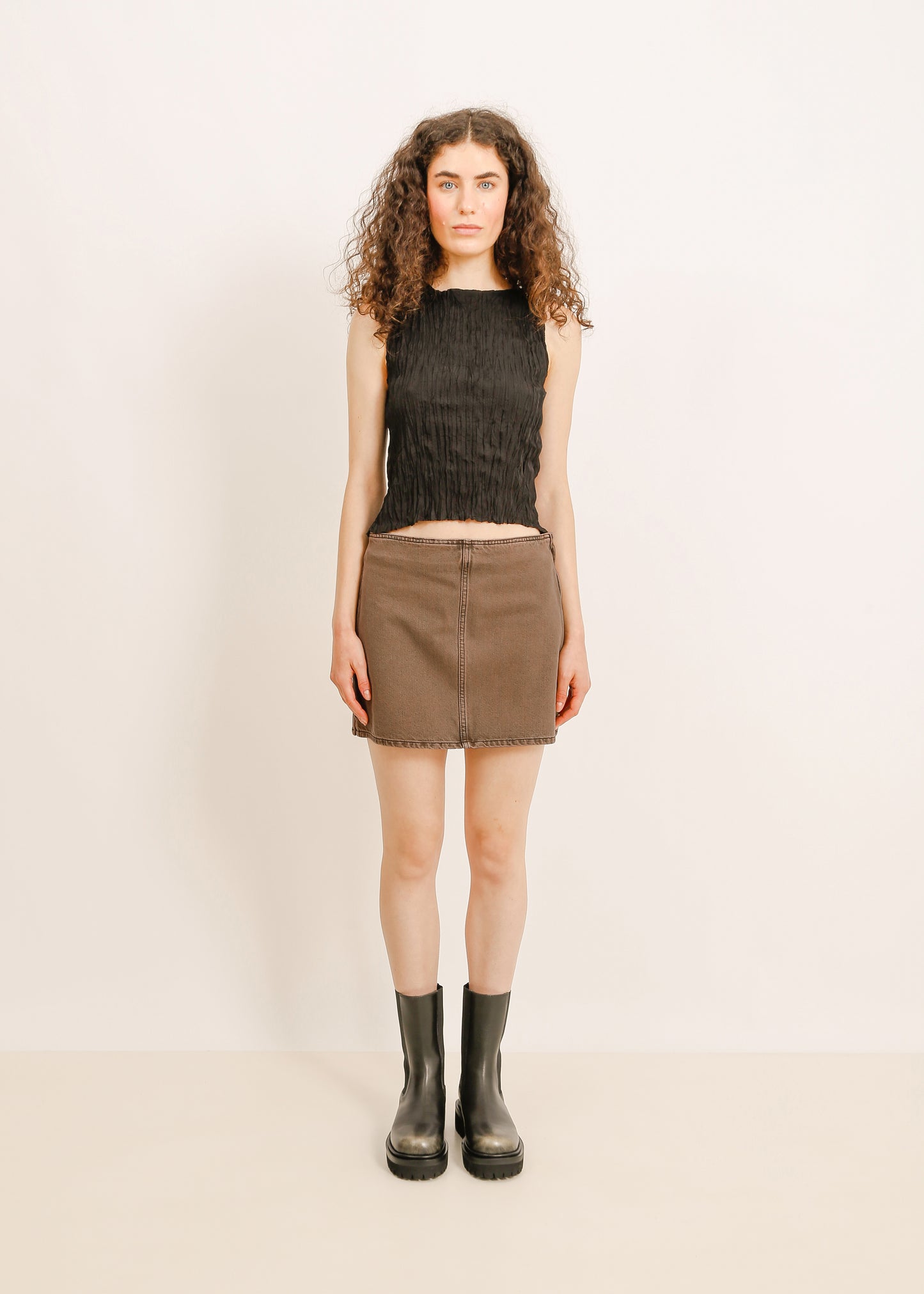 W24 | PARKER MINI SKIRT / MOCHA WASH