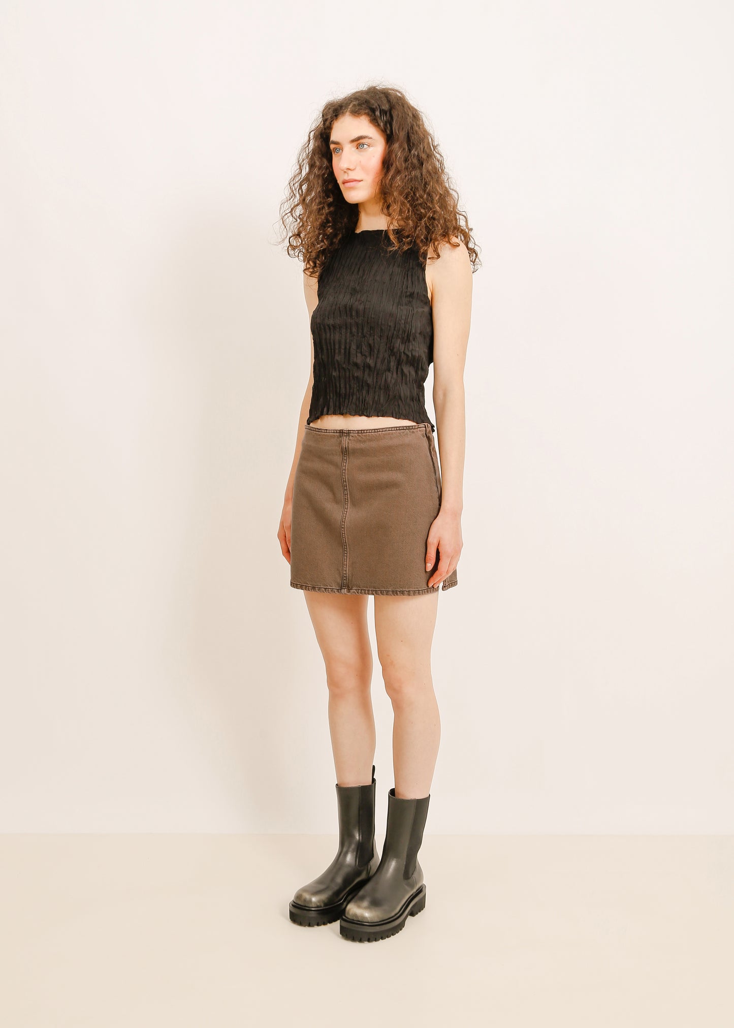 W24 | PARKER MINI SKIRT / MOCHA WASH