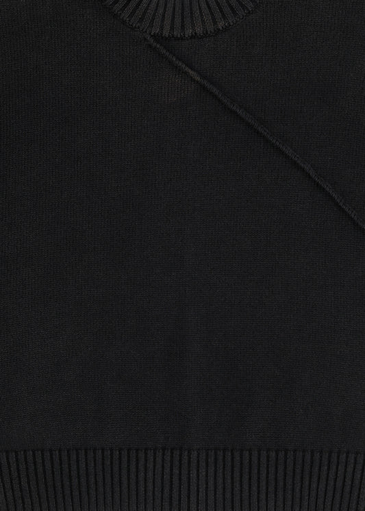 W24 | LENNY KNIT SWEAT / BLACK WASH