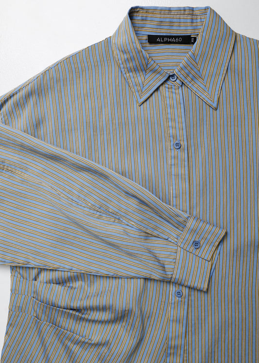 FIFER SHIRT / BLUE-YELLOW STRIPE