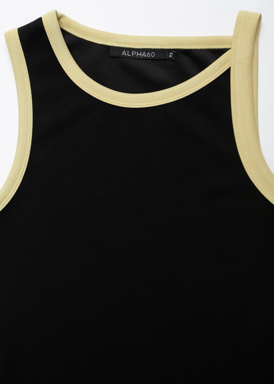 OAKLEY TANK DRESS / BLACK-LEMONADE